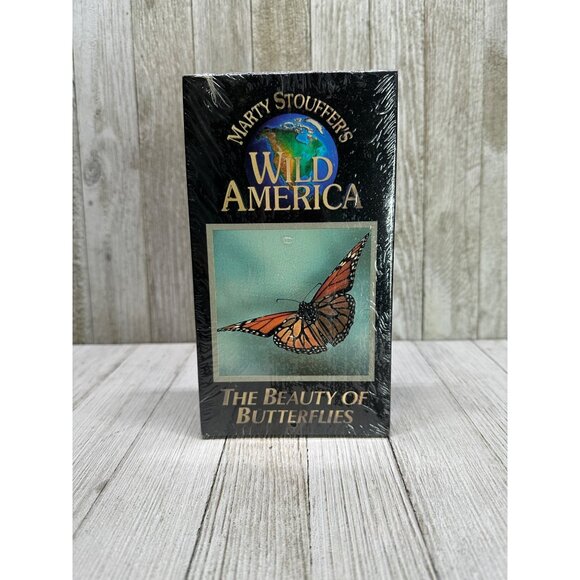 Vtg Marty Stouffer's Wild America The Beauty of Butterflies VHS Sealed New 1995 - Picture 1 of 3
